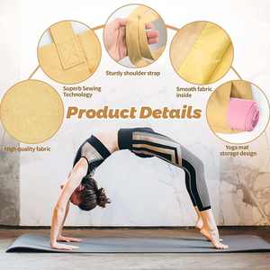 Bolsa de Yoga Personalizada con Logotipo, de Gran Capacidad, con Asa de Transporte, Cierre de Cremallera, para Mujeres, Deportes al Aire Libre - Product Image 5