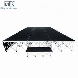 Alfombra gris Escenario de aleación de aluminio de fácil instalación para bodas y eventos pequeños - Product Image 3