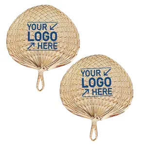 Vietnamese Natural Colored Bamboo Customize Hand Fan For Wedding And Home Decoration