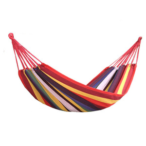 Thick adult swing bed for outdoor picnics and camping, children's drop net bed, rainbow canvas hanging bed wholesale. - Product Image 5