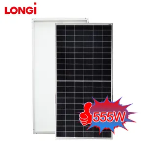 Longi 535W 540W 550W 555太阳能电池板545瓦530瓦单晶光伏太阳能电池板价格