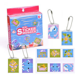 Creatives Pixel Mosais Set Medallion Animal Key <b>Ring</b> Pendant for Children <b>Boys</b> and Girls Ideal As a Small Gift - Product Image 5