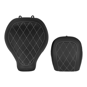 Asiento de Motocicleta para Conductor y Pasajero, 2 Plazas, Negro/Azul/Blanco/Rojo, para Harley Softail Fat Boy FLFB FLFBS 18-Up Breakout <span class=keywords><strong>FXBR</strong></span> 23-Up - Product Image 3