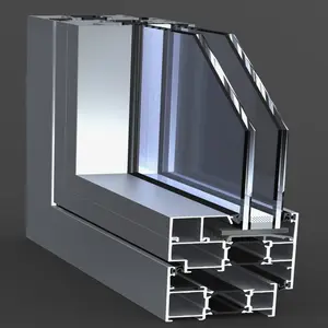 ES 70 Aluminum casement window aluminium frame glass window EOSS system door and window