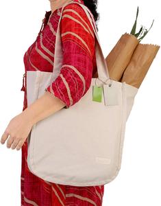 Nueva Bolsa de Compras de Algodón 100% Orgánico, Ecológica, Plegable, de Lona, para Compras, para Regalos, con Estampado Personalizado al por Mayor - Product Image 2