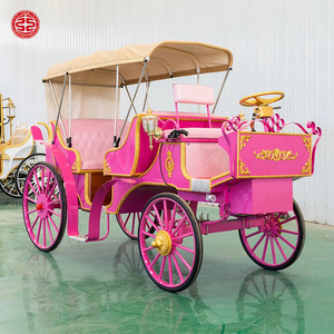 Caleches Touristique Cheval Européen Dessiné Charrettes Wagon Transport Citrouille Mariage Calèche Électrique - Product Image 2