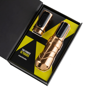 <span class=keywords><strong>FK</strong></span> Max-máquina de tatuaje Stealth Gold con 2 PowerBolt II, pluma de 12V, Motor sin núcleo de 12000RPM, batería de gran capacidad, 2400mAh - Product Image 3