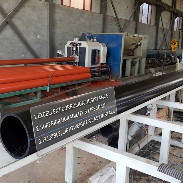 Durable PE100 SDR11 PN16 HDPE Pipes & Fittings (20mm/400mm/500mm/630mm)- Ideal for Water Supply & Irrigation