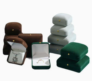 Boîtes de rangement pour bijoux en velours avec logo personnalisé OEM, bracelet lumineux noir, boucles d'oreilles, ensemble d'emballage de bijoux avec écran LED, boîte cadeau pour bijoux - Product Image 3
