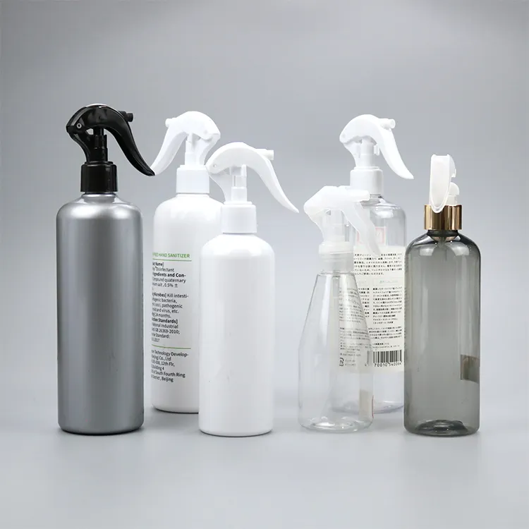 Custom PET Plastic Trigger Spray Mist Bottles With 100ml 200ml 250ml 300ml 500ml 750ml 1000ml For Hair Cleaner