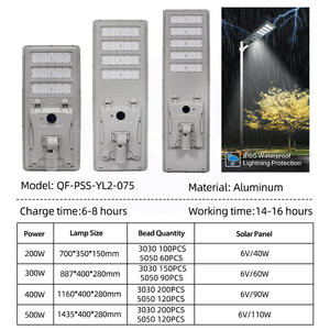 Farola Solar Todo en Uno de Alta Eficiencia para Exteriores, Impermeable, 80W/100W/120W, para <span class=keywords><strong>Ciudades</strong></span> Inteligentes - Product Image 3