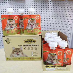 Bolsa húmeda <span class=keywords><strong>de</strong></span> <span class=keywords><strong>comida</strong></span> <span class=keywords><strong>para</strong></span> gatos, puré <span class=keywords><strong>de</strong></span> carne <span class=keywords><strong>para</strong></span> aperitivos, con pico, sabores <span class=keywords><strong>de</strong></span> atún y pollo, 40g, fácil <span class=keywords><strong>de</strong></span> alimentar, golosina sabrosa <span class=keywords><strong>para</strong></span> gatos y <span class=keywords><strong>gatitos</strong></span> - Product Image 6