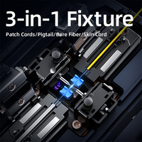 Soudeuse par fusion de fibres compacte A-15F, alignement sur 4 moteurs, épissage en 9s, chauffage en 26s, écran LCD 3,5 pouces, zoom 300x, 8 langues