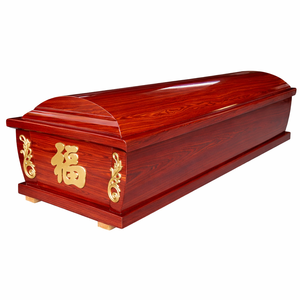 Ataúdes y Féretros <span class=keywords><strong>de</strong></span> Madera para Adultos Qianrui, Precio <span class=keywords><strong>de</strong></span> Fábrica, Acabado Brillante, OEM ODM, Ataúd <span class=keywords><strong>de</strong></span> Madera Premium Personalizado para Funerarias - Product Image 1