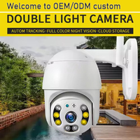 Kamera Jaringan HD PTZ IP Kamera Pengawasan Keamanan Rumah Luar Ruangan Penglihatan Malam Deteksi Gerakan Audio Dua Arah WIFI