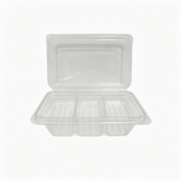 Emballages personnalisés jetables, recyclables, transparents, en plastique PET, pour biscuits, gâteaux, pain, salades, tiramisu, boîtes en plastique pour aliments