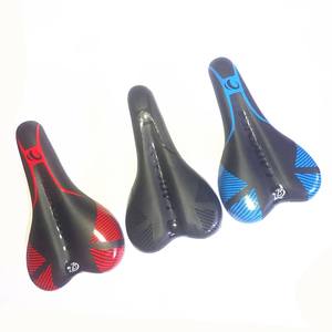 Sillín de Bicicleta de Ciclocross Negro Azul Rojo Cómodo Unisex para Adultos 002 - Product Image 2