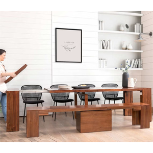 Ensemble <span class=keywords><strong>de</strong></span> <span class=keywords><strong>table</strong></span> à <span class=keywords><strong>manger</strong></span> pliante <span class=keywords><strong>en</strong></span> bois naturel <span class=keywords><strong>de</strong></span> luxe sur mesure Foshan 2026, meilleur modèle <span class=keywords><strong>de</strong></span> <span class=keywords><strong>table</strong></span> <span class=keywords><strong>de</strong></span> bar avec <span class=keywords><strong>console</strong></span> pour <span class=keywords><strong>salle</strong></span> à <span class=keywords><strong>manger</strong></span> d'hôtel - Product Image 5