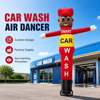 Mannequin publicitaire gonflable portable pour lavage auto, idéal pour les centres de detailing automobile et les campagnes publicitaires extérieures