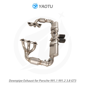 Sistema de escape completo YT que incluye colector de escape y sección trasera con válvula para <span class=keywords><strong>Porsche</strong></span> <span class=keywords><strong>991</strong></span>,1 <span class=keywords><strong>991</strong></span>,2 3,8 <span class=keywords><strong>GT3</strong></span> - Product Image 5