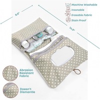 Organisateur de sac pour bébé Poussette portable Mini pochettes pour couches pliables Essentiels pour nouveau-né garçons et filles