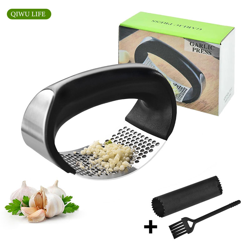 Лидер продаж, пресс для чеснока, многофункциональный бытовой пресс для чеснока, 430 чеснока из нержавеющей стали, кухонный гаджет