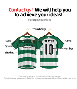 <span class=keywords><strong>Maglia</strong></span> da Calcio Retrò Personalizzata OEM Versione Giocatore Fornita da Fabbrica, T-shirt da Calcio in <span class=keywords><strong>Jacquard</strong></span> per Abbigliamento Sportivo e Squadre di Calcio - Product Image 4