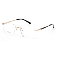 Gafas Ópticas de Negocios Ultraligeras con Montura de Titanio, Estilo Vintage para Hombre y Mujer, Gafas de Lujo para Hombre