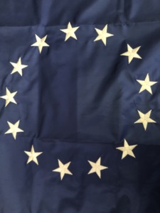 Cổ Điển Mỹ Betsy Ross cờ 3X5FT trà nhuộm màu thêu sao với vòng tròn của các ngôi sao - Product Image 2