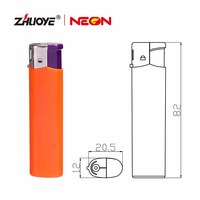 Briquet électronique portable en plastique de haute qualité au butane, jetable, moderne, avec logo OEM