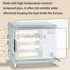 Forno Rotante in Acciaio Inossidabile per Pane, Macchina per Gelato e Torte, Forno a Camino per Panini per Negozi di Bevande - Product Image 5