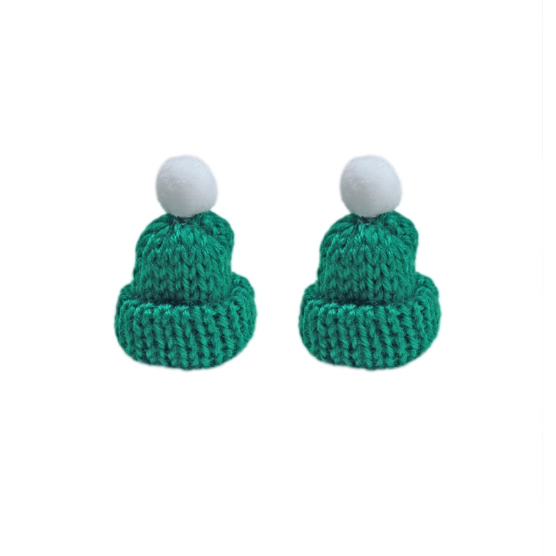 Bonnet de Père Noël vert sans lettres