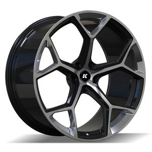 Jantes en aluminium forgé Kipardo 6061-T6 20 21 pouces à rayons fendus en Y, face usinée, concave, pour <span class=keywords><strong>Audi</strong></span> S7 RS7 Performance Car - Product Image 1