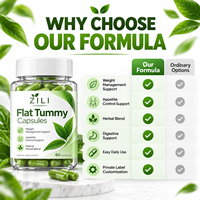 Capsules ventre plat marque privée, capsules de perte de poids, contrôle de l'appétit, brûleur de graisse, soutien amincissant, fabricant OEM