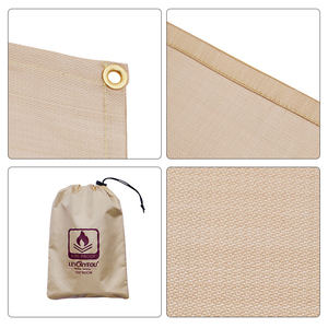 Tapis pour foyer 40 pouces, tapis de <span class=keywords><strong>protection</strong></span> pour poêle à <span class=keywords><strong>bois</strong></span> sous le barbecue, tapis ignifuge pour terrasse, tente, camping, isolation et <span class=keywords><strong>protection</strong></span> - Product Image 3