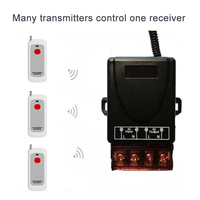 Nuevo Interruptor de Control Remoto Inalámbrico RF de 220V 30A, 1 Transmisor + 1 Receptor, Control Remoto de 433 MHz