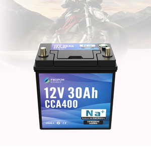 แบตเตอรี่สตาร์ท Propow สำหรับมอเตอร์ไซค์ เจ็ทสกี เรือตกปลา 400 โซเดียมไอออน 12V 30Ah - Product Image 1
