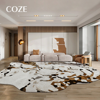 Style moderne, design unique, tapis irrégulier haut de gamme fait main pour salon et chambre à coucher, tapis sur mesure