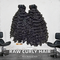 Vendeurs de paquets de cheveux vierges bouclés ondulés cheveux bruts birmans vietnamiens non traités