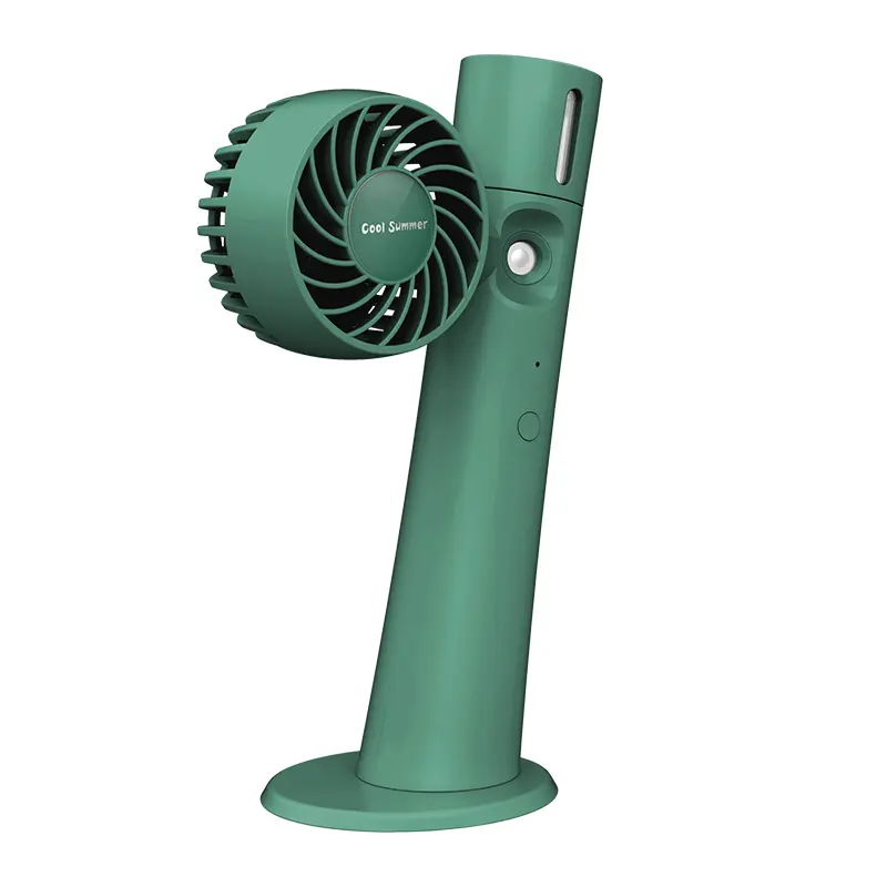 Usb şarj edilebilir taşınabilir el fanı cep masaüstü su buharlı vantilatör sprey su mini nemlendirici fan