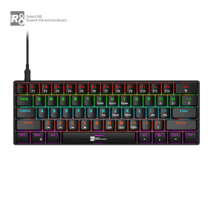 Trung Quốc bán buôn Chất lượng cao cấu hình thấp màu nâu chuyển đổi màu xanh 61 phím cơ khí bàn phím với RGB - Product Image 6