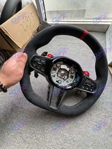 Volante de fibra de carbono de rendimiento LED de piezas de automóviles personalizadas de fábrica para <span class=keywords><strong>BMW</strong></span> 3 Series G20 G28 M340i 5 Series G30 530I 540I - Product Image 2