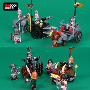 Modèle de tour de siège à assembler, jouet de construction en blocs à assembler pour garçon, thème Trois Royaumes <span class=keywords><strong>Xiaoxiao</strong></span>, cadeau décoratif de collection - Product Image 3