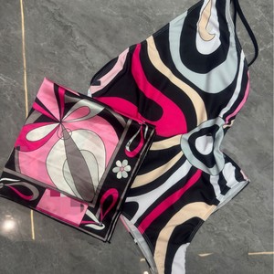 Nouveau <span class=keywords><strong>maillot</strong></span> <span class=keywords><strong>de</strong></span> <span class=keywords><strong>bain</strong></span> sexy <span class=keywords><strong>2</strong></span> <span class=keywords><strong>pièces</strong></span> en mousseline rayée avec bandeau et <span class=keywords><strong>foulard</strong></span> pour femme, collection 2026 - Product Image 5