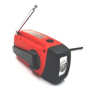 Radio météo solaire d'urgence <span class=keywords><strong>à</strong></span> <span class=keywords><strong>manivelle</strong></span>, portable en plastique, AM/FM, <span class=keywords><strong>chargeur</strong></span> de téléphone <span class=keywords><strong>USB</strong></span>, batterie externe 1200 mAh - Product Image 3