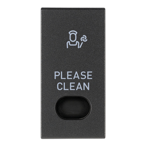 Pulsante WC grigio con simbolo PLS e altoparlante 2.2x4.4x0.7cm - Product Image 1