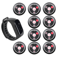Système d'Appel Serveur Sans Fil Étanche Montre IPX7 Bouton d'Appel IP55 pour Bar Restaurant Magasin Retekess TD032 TD112
