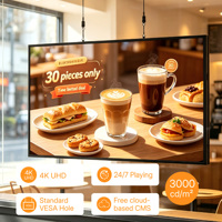 Pantalla LCD de Alta Luminosidad de 3000 Nits para Escaparates - Pantalla Publicitaria Semi Exterior de 16:9 con Sensor de Luz Automático