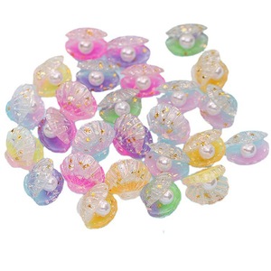 JO Mini Shell Pearl <b>Educational</b> <b>Toys</b> Colorful Small Shell Figures Resin Material for 1 Inch 32mm 35mm 38mm Capsule <b>Toys</b> - Product Image 1