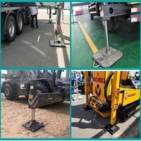 Plaques de base stabilisatrices en polyéthylène sur mesure, portables avec poignée pour support de vérin de camping-car, support de fabricant professionnel